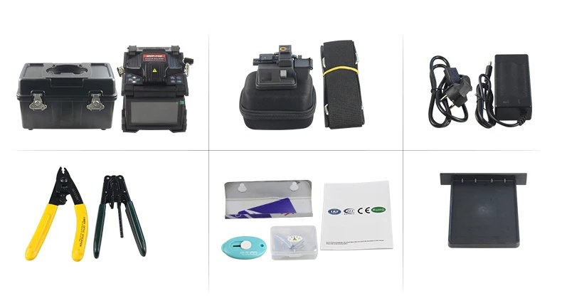Compact Handheld Fiber Optic Splicer for FTTX RJ45 SM/MM/DS/NZDS Arc Splicing Welding