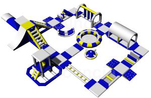 China Adult Inflatable Water Play Equipment For Sea / Inflatable Water Park Design Build wholesale