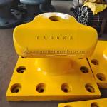 Weather Resistant Painted Steel Docking Bollard , High Durability Marine Bollard
