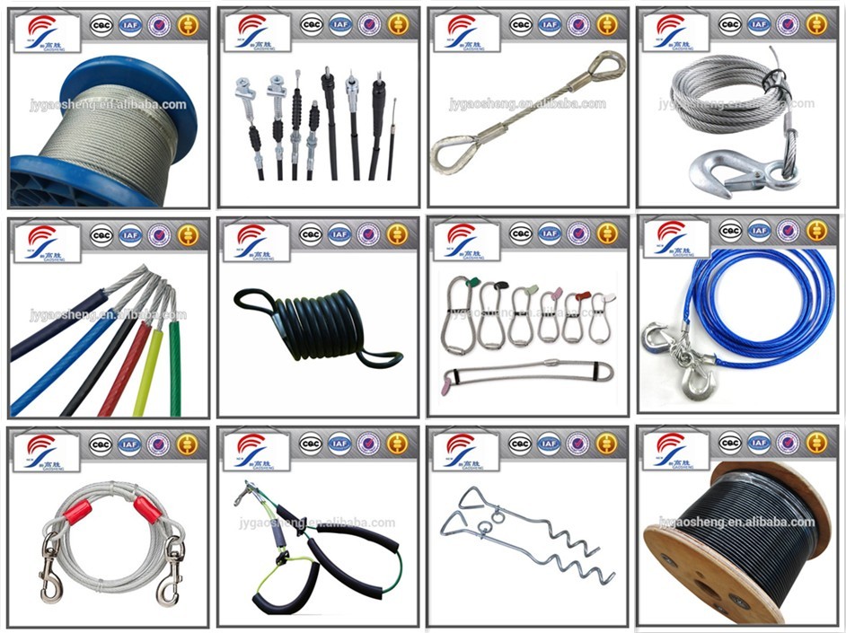 4mm-6mm 7x19 PVC Coated Steel Wire Gym Equipment Cable