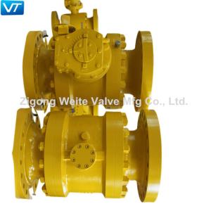 China WCC Forged Steel Electric Floating Ball Valve Soft Seat Sealing wholesale