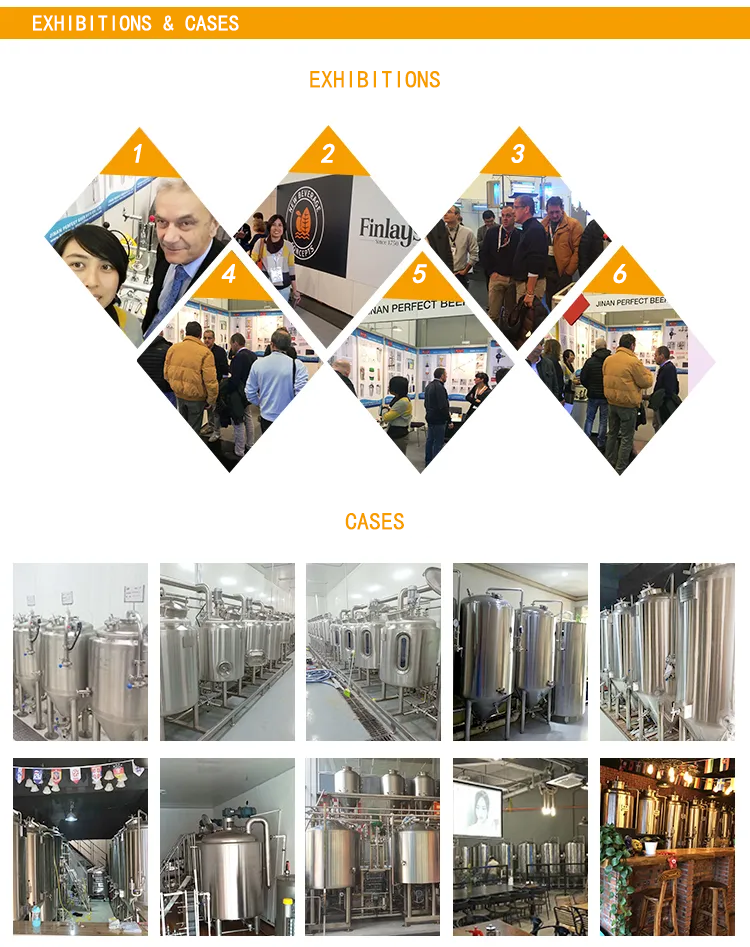 60-75 Degree Concial Fermenter Brewhouse System Beer Brewing Equipment