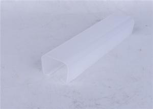 China High Energy Efficiency Plastic Extrusion Profiles / PC LED Lamp Cover wholesale