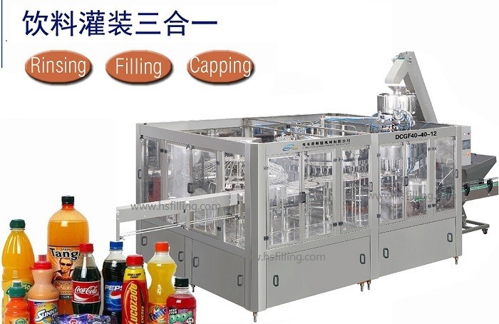 Food class Stainless steel 12000BPH Tonic Water Bottle Filling Machine Packing Machine