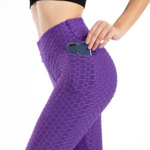 China Elastic Fitness Gym Seamless Butt Lifting Leggings With Pocket wholesale