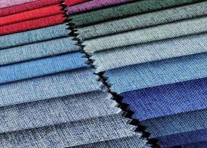 China Linen 100% Polyester Upholstery Fabric For Sofa Furniture wholesale