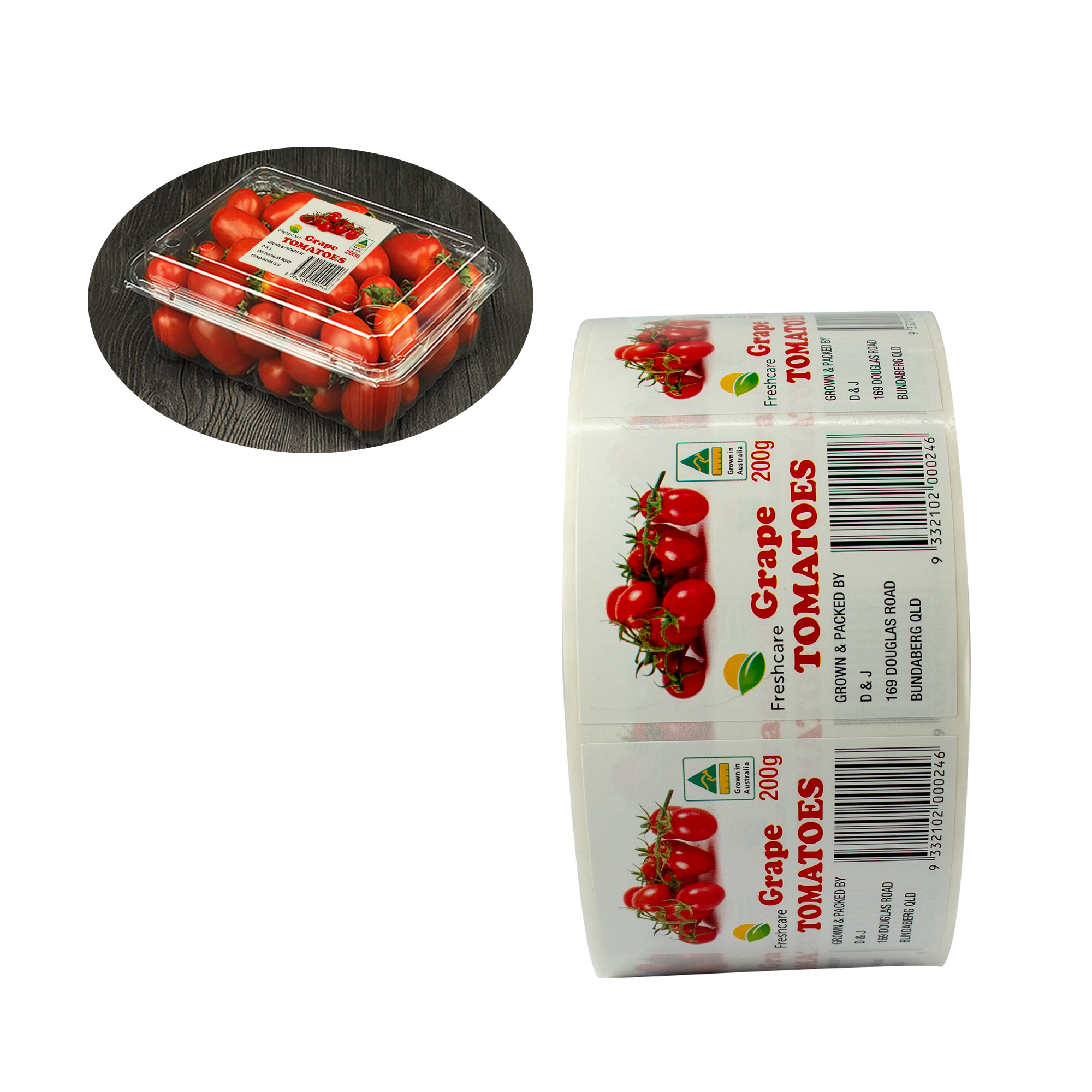 High Gloss Custom Food Labels