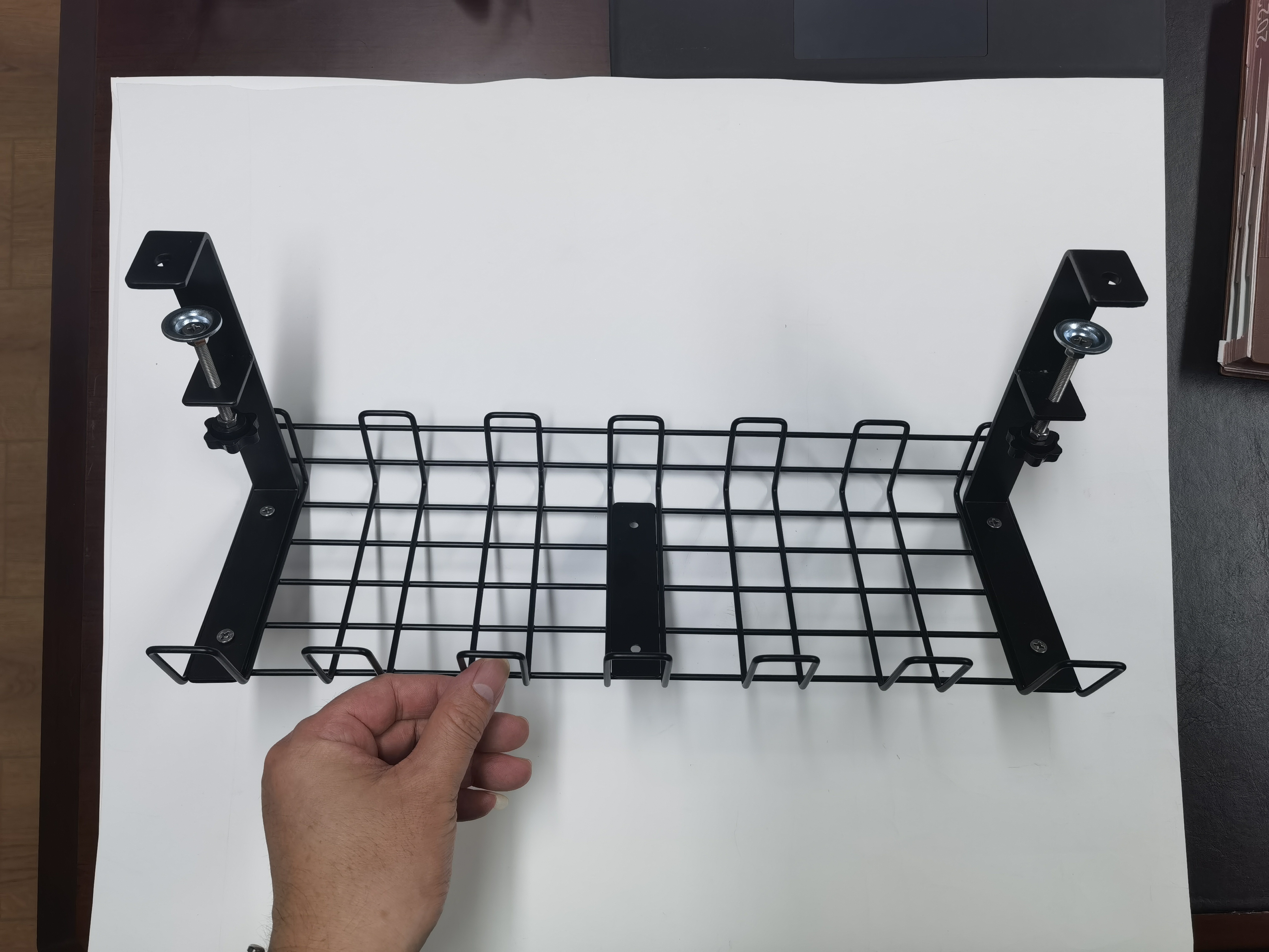 Aluminum Cable Duct for Desk/Table/Workplace Large Slideable Under Desk Cord Organizer