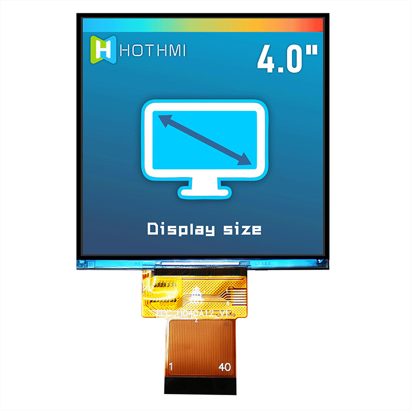 Square Durable IPS TFT LCD Display 4 Inch 320x320 Dots With IC TFT-H040A12DHIIL4N40