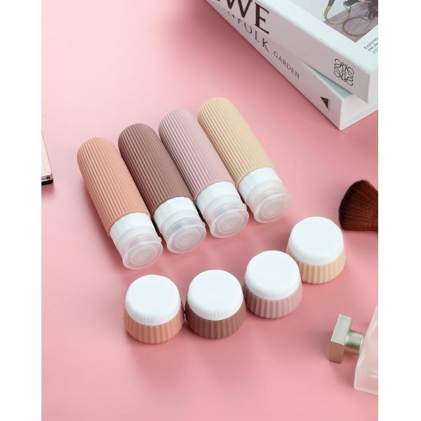 Portable Squeeze Silicone Travel Toiletry Bottles Kit 8 Pack BPA Free