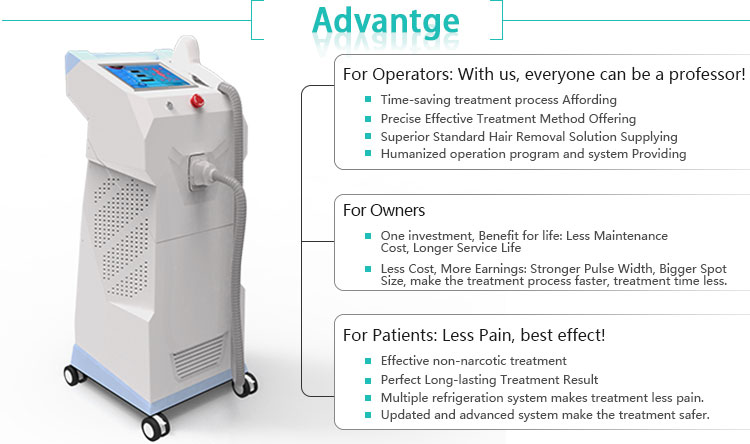 CE Approved 2018 new permanent 808nm hair removal diode laser 