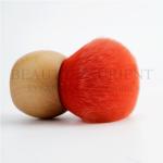 Wooden Base Red Bamboo Kabuki Brush Round Kabuki Brush Eco Friendly