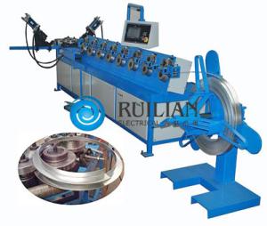China Galvanized Sheet Steel Flange Forming Machine 25KVA Spiral Duct Machine wholesale