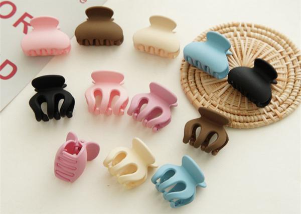 Colorful Matting resin girls hairclip basic practical accessories Japanese