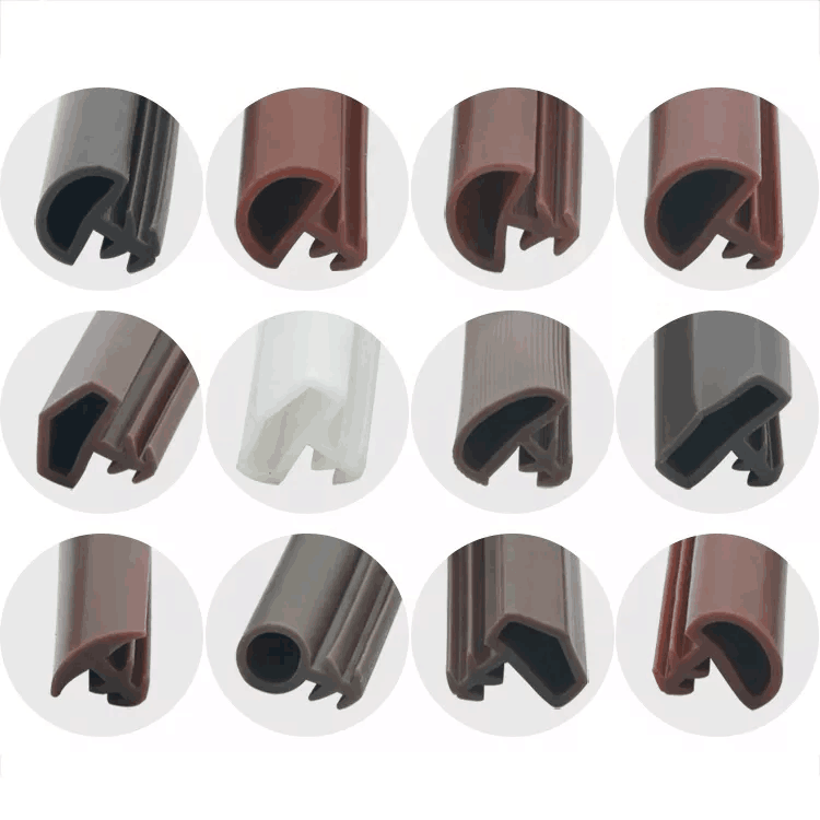 Aluminum Wooden Door Seal Strip with Silicone TPE PVC Material and ISO9001 Certificate