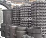 SISIC / RBSIC Silicon Carbide Radiation Pipe , Silicon Carbide Tube
