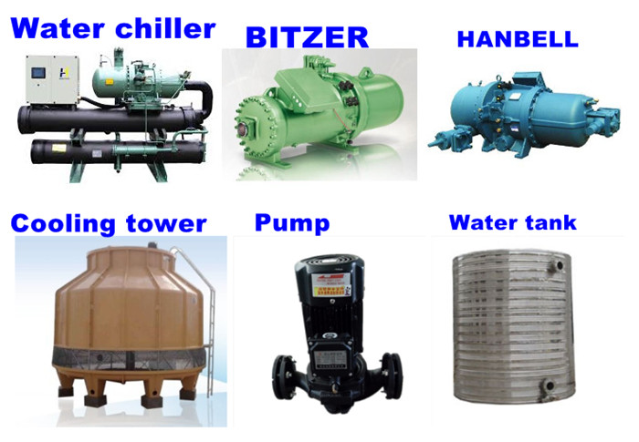 180HP Industrial Water Cooled Chiller/Air cooled Screw Chiller