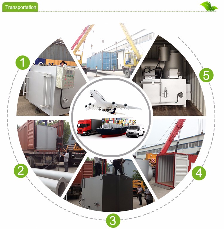 Provided Video Inspection Pyrolysis Gasification Waste Incinerator for Hospital Waste