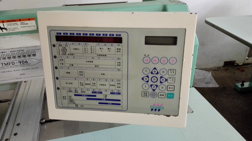 Multi Functional Used Tajima Embroidery Machine With Digital Control
