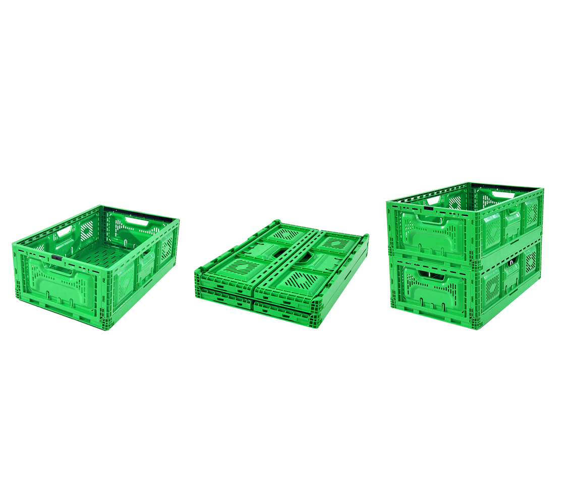 Stackable Plastic Storage Basket Functional Vegetable Turnover Basket 600x400x220mm