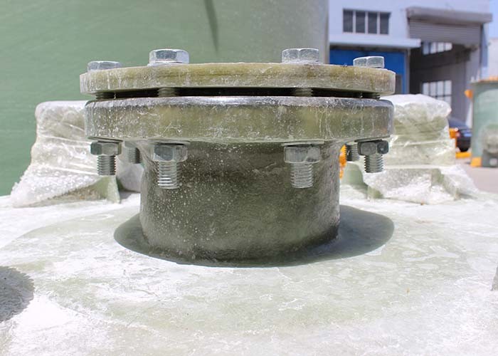 Three Way Flange FRP Elbow Pipe Fitting Four Ventilation Valve Connector