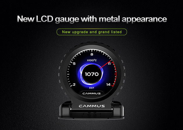 Cammus Auto Gauge Tachometer Rose Gold OBD2 Turbo Boost Gauge