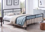 Best selling furniture industrial pipe black extra large steel metal bed frame
