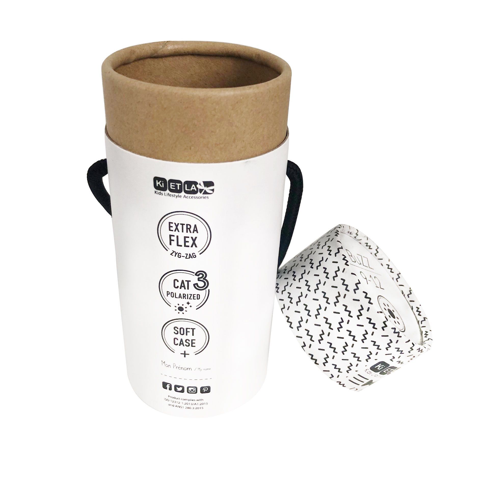 Handmade CMYK Cardboard Paper Cylinder Tube Box Packaging For Socks And Underwear