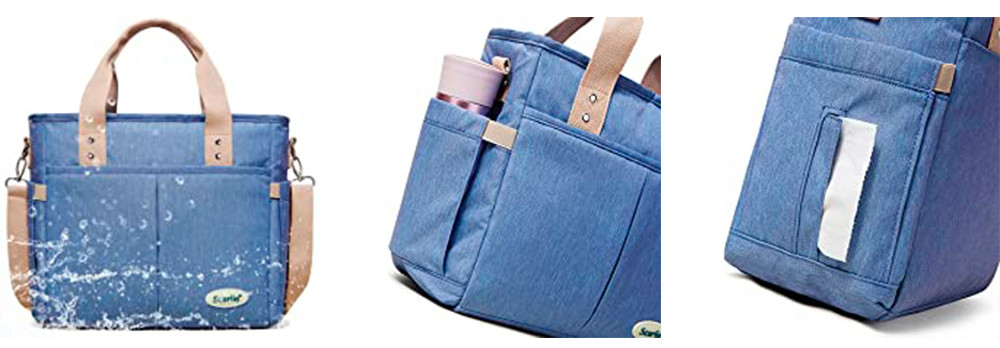 Collapsible Wide Mouth Opening Insulated Lunch Handbag