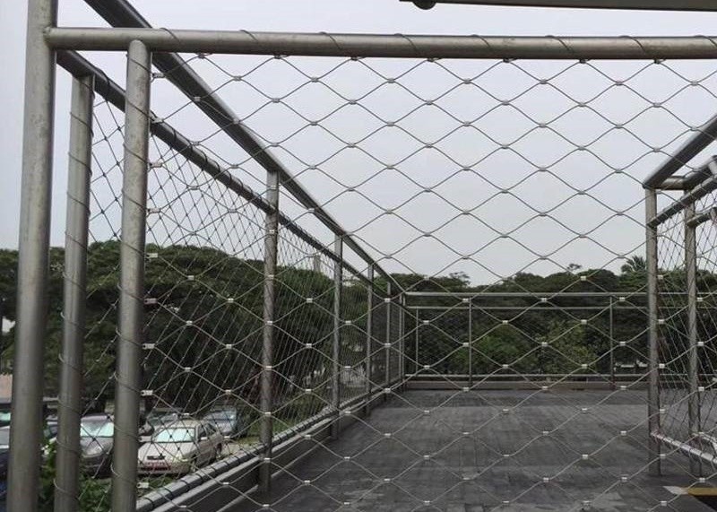 Wire Rope Nets PVC Coated Balustrade Cable Mesh SS304 Zoo Mesh