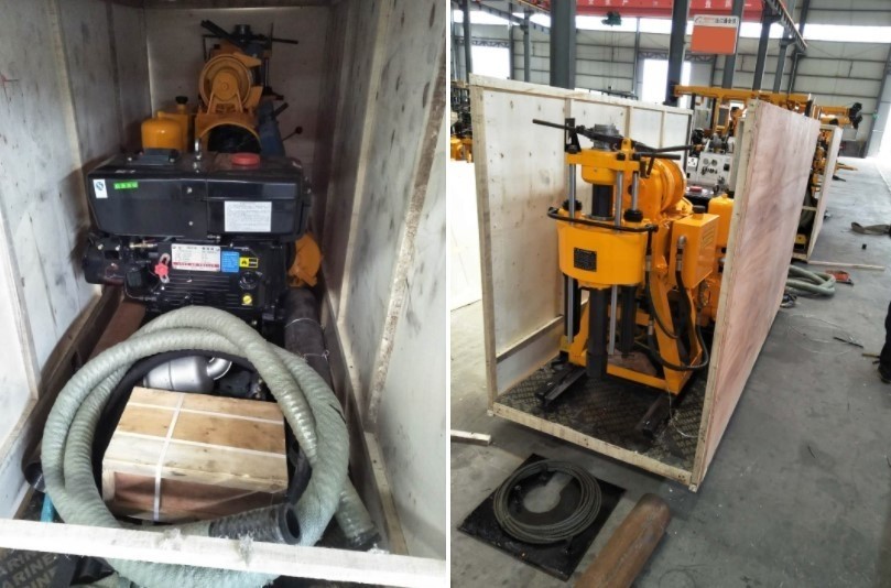 GK 200 Powerful Borehole Drilling Machine With Diesel Engine 200 Meters Depth 295mm Diameter