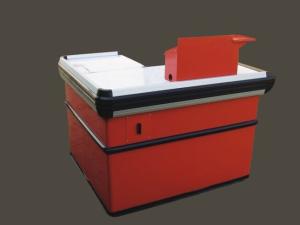 China Custom Stainless Steel Retail Store Checkout Counters L1100 * W1100 * H850 mm wholesale
