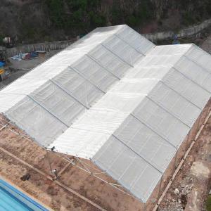 China Galvanized Steel Plastic Film Greenhouse Retractable Large Tunnel Custom wholesale