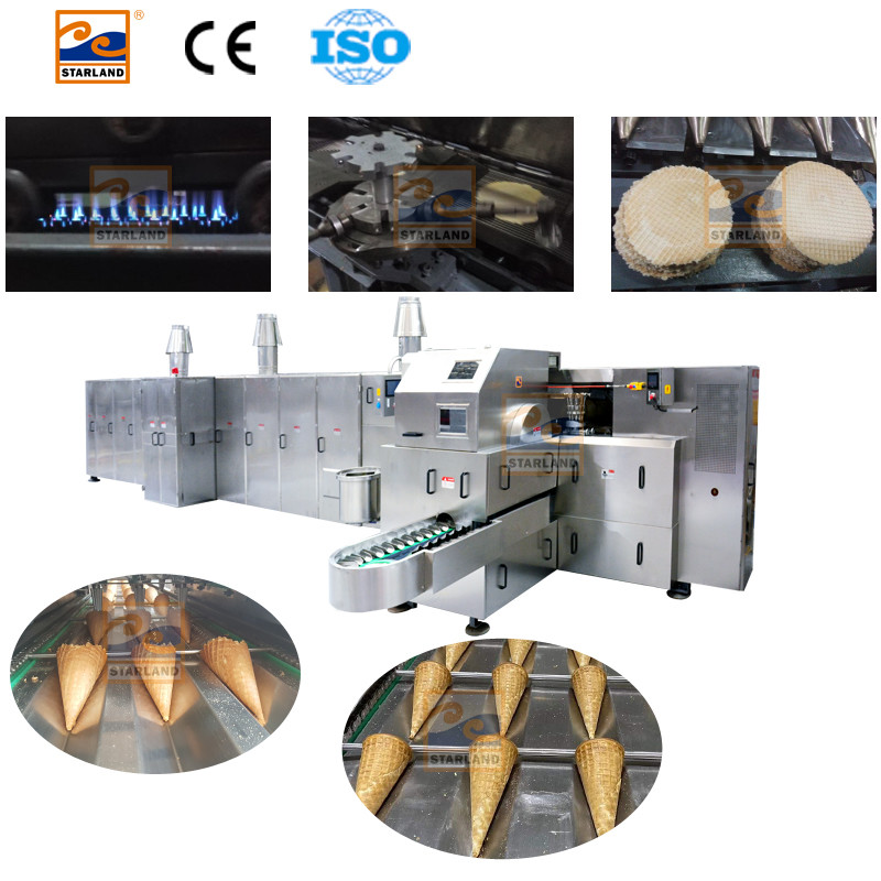 fully automated production line for 39 Baking Plates 1.1kW 9kg and Hour Sugar Cone