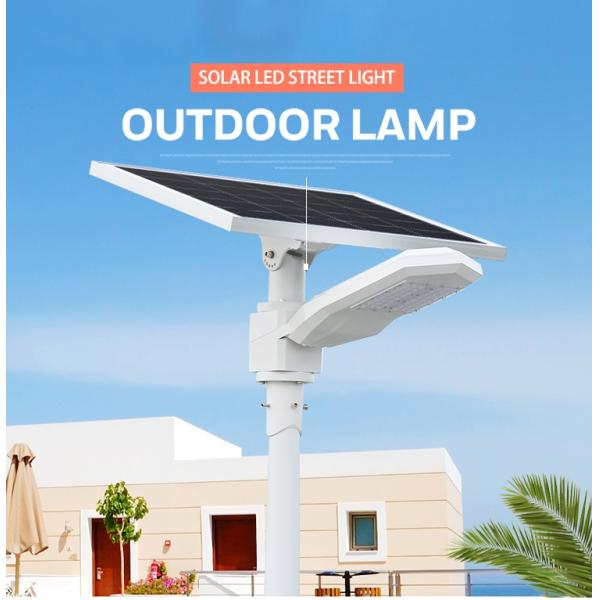 100W Led Outdoor Solar Street Lighting Integrated IP65 Water Resistant Easy to Install