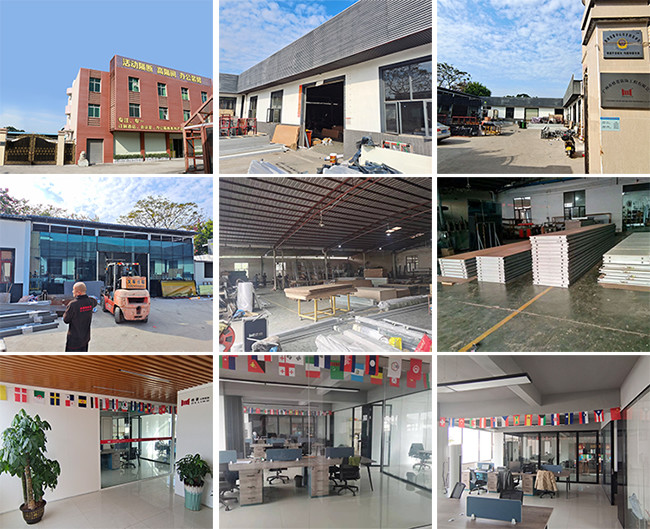 6063 Aluminum Frame Modular Office Partition Walls With Blind