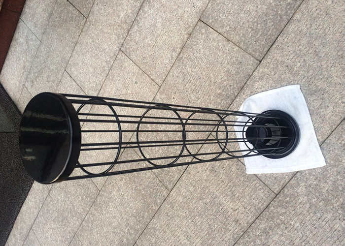 Cement Plant Filter Bag Cage Round Style 16/20/24 Vertical Wires 6 Inch Ring Spacing