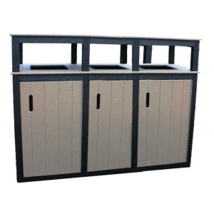 China Powder Coated Iron 45L Outside Garbage Containers wholesale