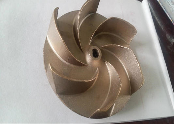 high precision Custom Brass Casting ISO9001 Brass Sand Casting Pump Impeller