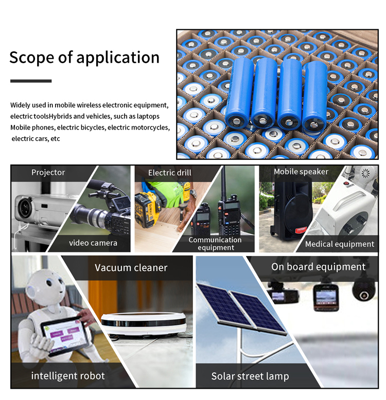 High Capacity Rechargeable Ternary Lithium Ion Battery Cells 18650 14650