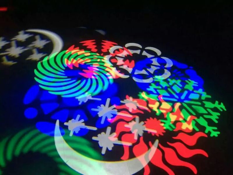 8 Eyes 3W LED Effect Light Unlimited Rotation Gobo Light / Stage DJ Lighting