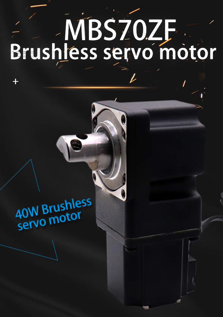 Brushless 1800rpm 40W BLDC Servo Motor 24V Integrated Gearboxes