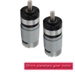 36mm Metal High Torque Planetary Gear Motors With RS 545 555 Brush DC Motor