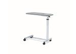 Mobile Adjustable Hospital Bedside Tray Table Four Swiveling Castors