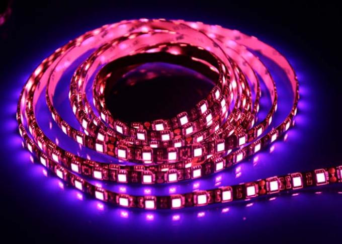 Pink Outdoor Led Lighting Strips Waterproof Flexible Low Lumen