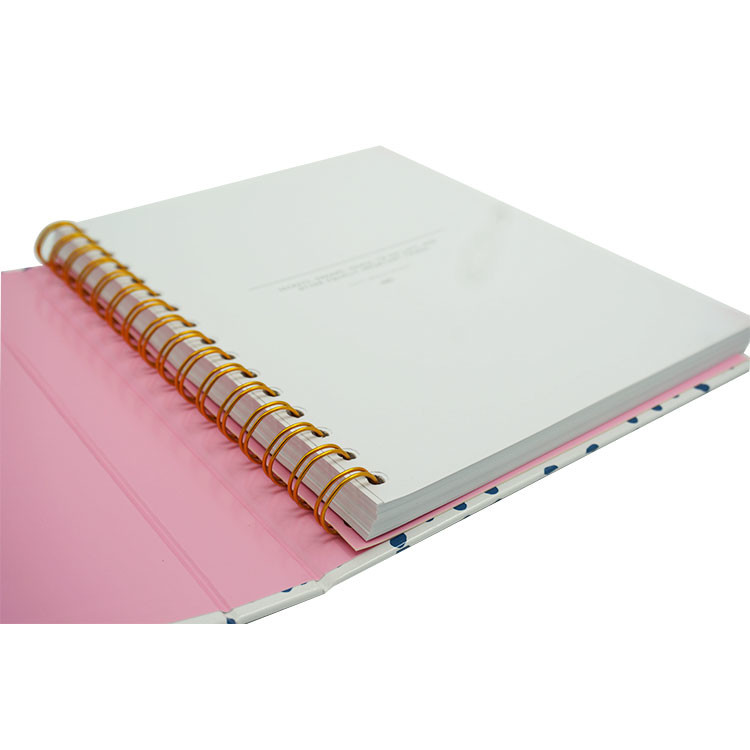 Matt Lamination Custom Spiral Bound Book Printing , Hardcover Printing Service 170*210mm
