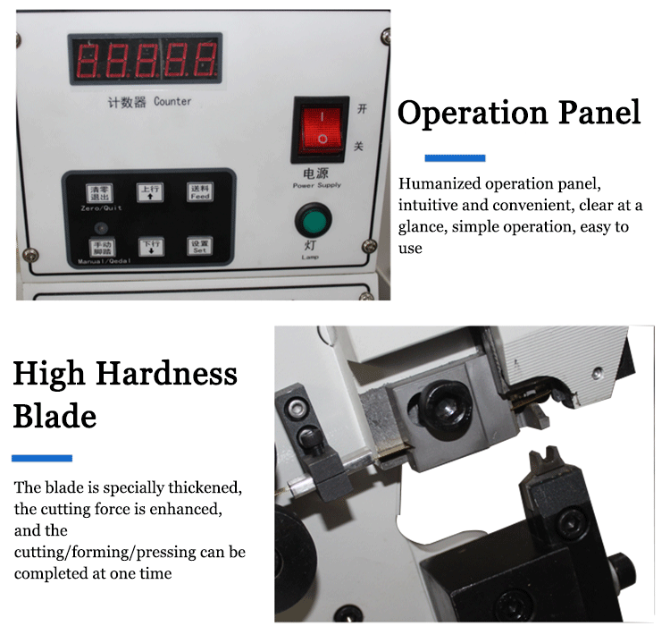 Electrician Copper Strip Wire Crimping Splicing Machine with 30mm Crimping Stroke