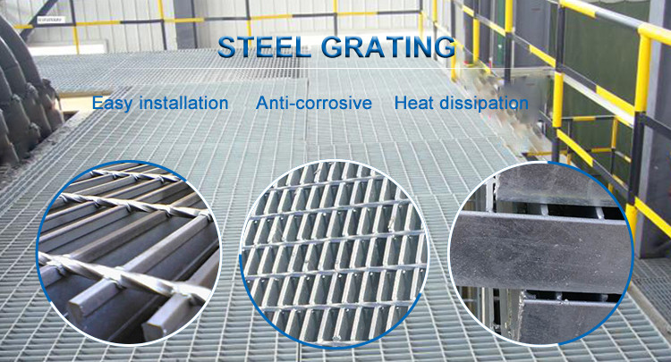 Customized Heavy Duty Galvanized Steel Grating Drainage Cover