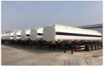 4 Axles 54000liters 6 Compartments Carbon Steel For Liquid Chemical Petroleum