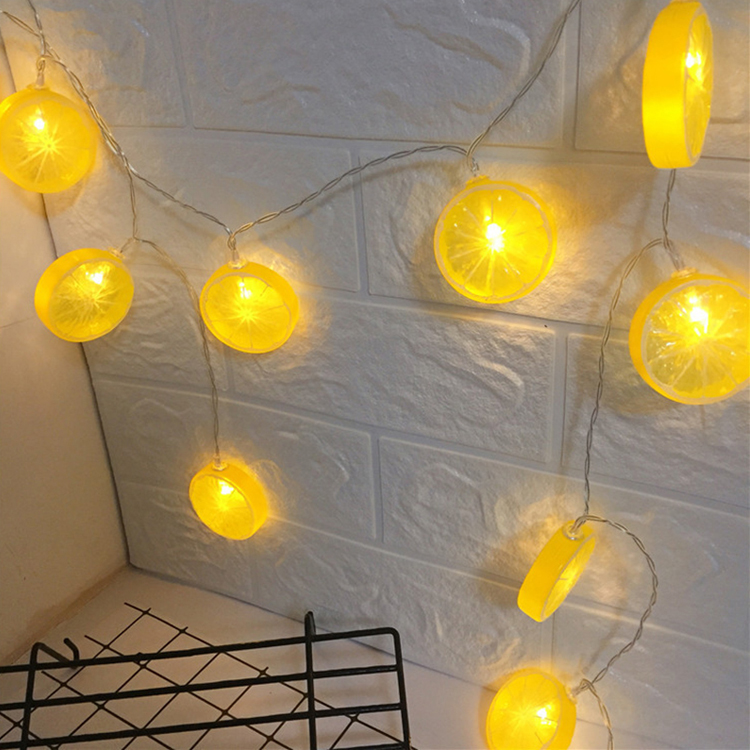 Twinkle Lemon Light String Battery Operated Garland Indoor Wedding Party Christmas Tree Bedroom Holiday Lighting Decoration